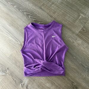 Purple Nike Dri-Fit Crisscross Tank Top
